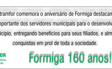 baneer Formiga 160 anos