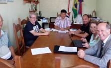 Reunião de representantes do Sintramfor com o prefeito e secretários, na última sexta-feira