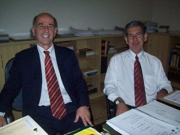 Os advogados do Sintramfor Vicente de Paulo e José Rodrigues defendem os filiados do Sintramfor na Justiça