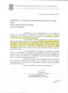 oficio de Toizinho