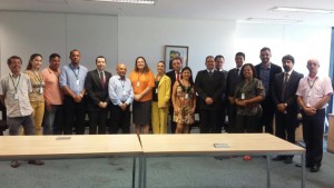 Natanael junto com líderes sindicais e de entidades na Audiência