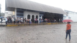 Rio Grande do Norte Terminal de Felipe Camarão ficou lotado de pessoas aguardando ônibus - Foto Ednaldo LimaInter TV Cabugi